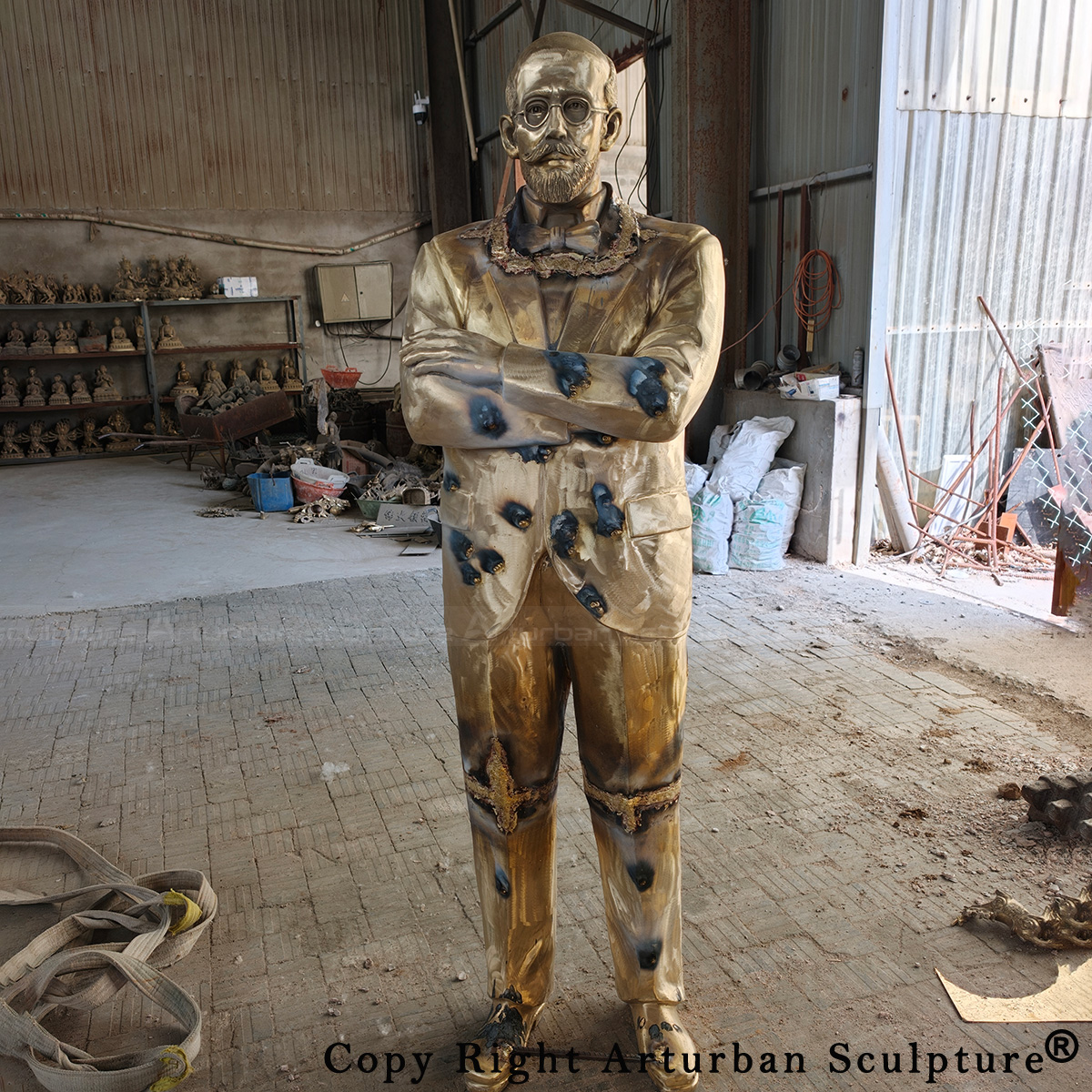 5 Statue of Eleftherios Venizelos bronze assembly