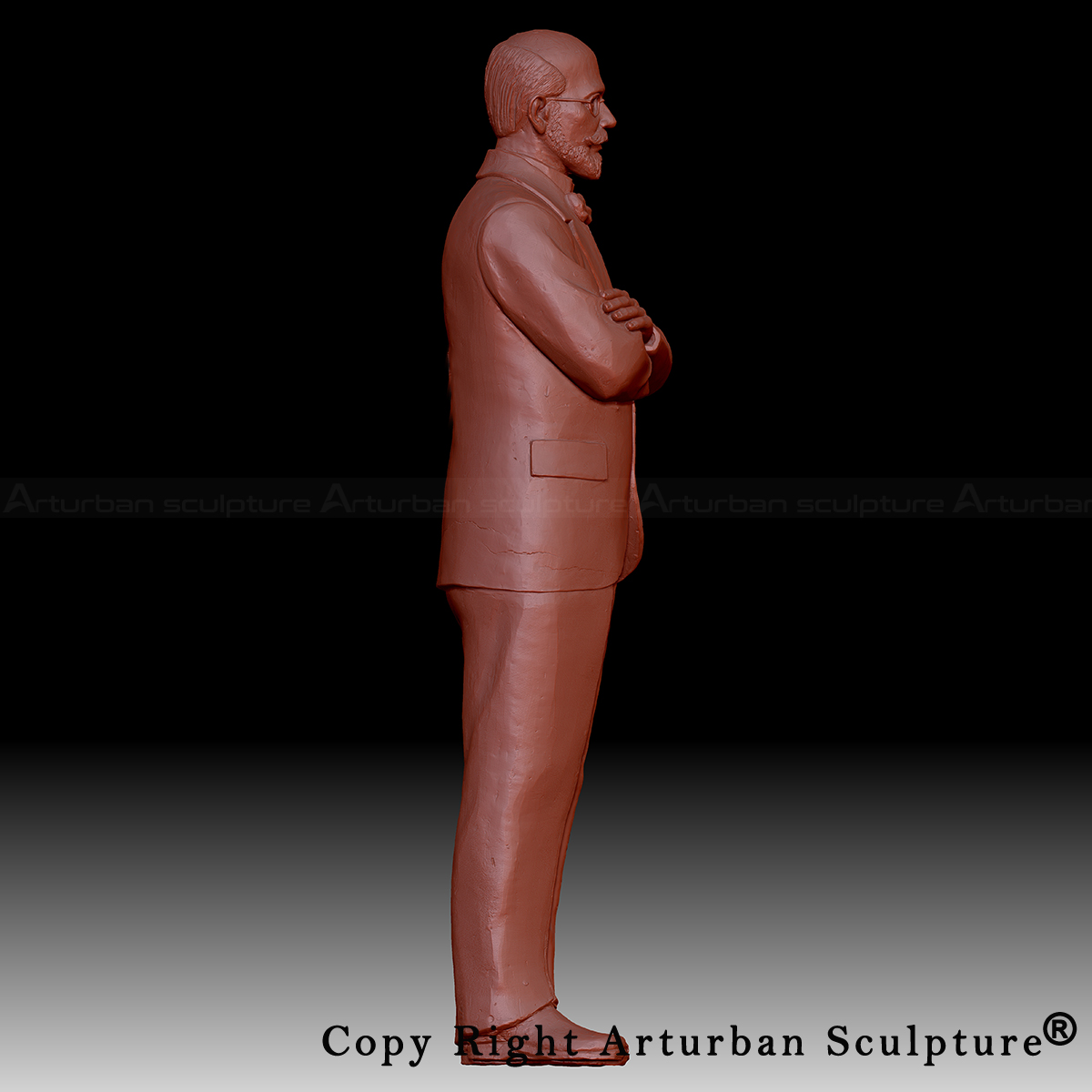 7 Statue of Eleftherios Venizelos 3D side model
