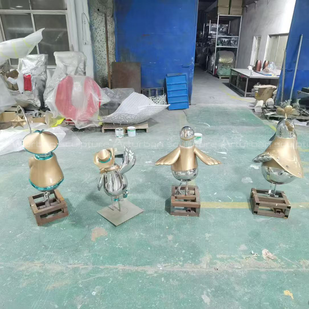 Cartoon Bird stainless steel Sculpture