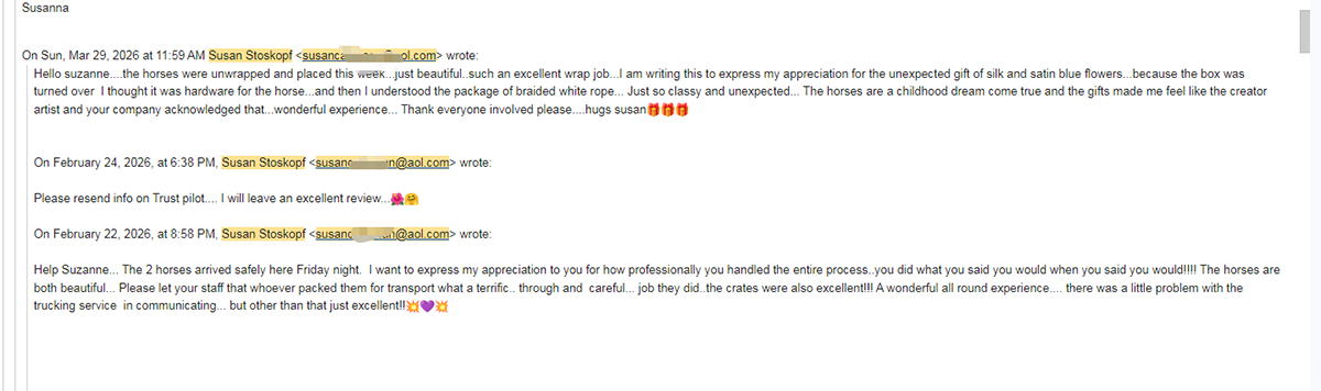 Customer-feedback-on-bronze-horse-running-sculptures