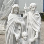 Detailed Holy Family Marble Statue figures