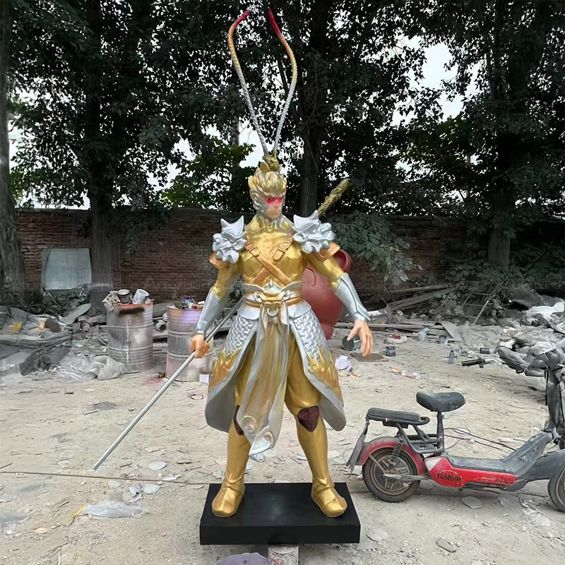 Fiberglass Chinese Monkey King Statue front view