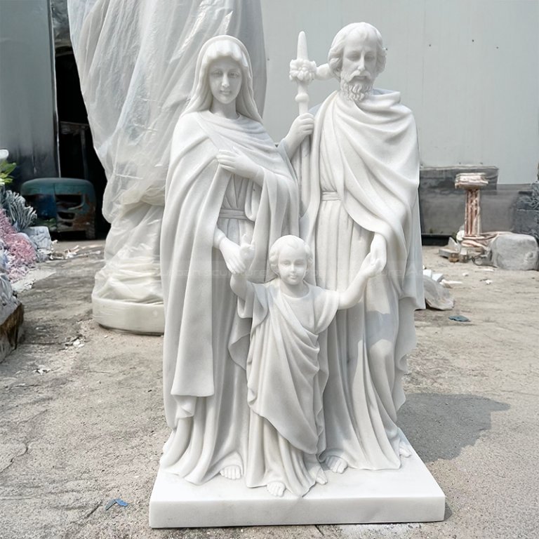 Holy Family Marble Statue