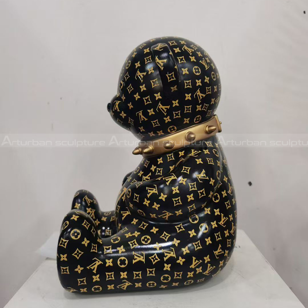 Louis Vuitton Bear Seated Statue fiberglass