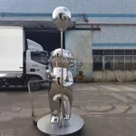 Modern Bear Sculpture stainless steel balloon