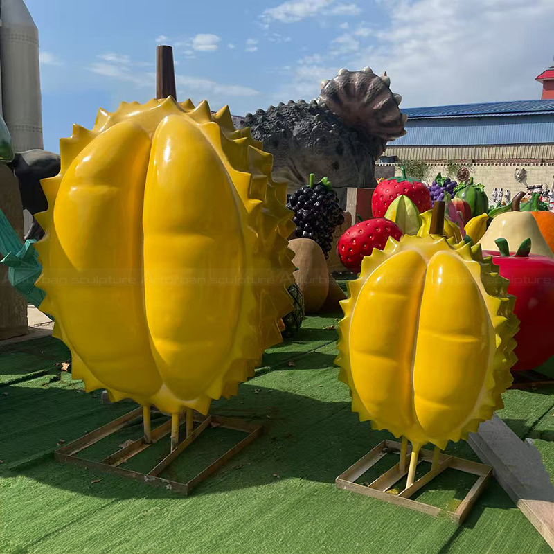 Two Giant Durian Sculptures for outdoor display