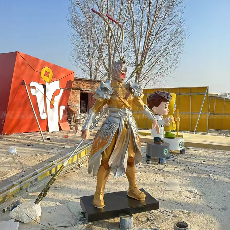fiberglass Chinese Monkey King Statue