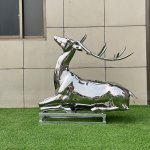 Metal Deer Garden Statues stag stainless steel