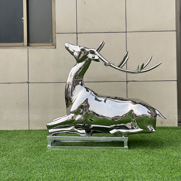 Metal Deer Garden Statues stag stainless steel