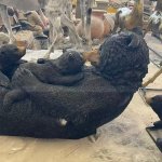 Mother and Bear Cub Outdoor Statue