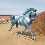 Bronze life size Contemporary abstract Horse Statue