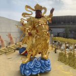 Scultura dei Quattro Re Celesti Virupaksha con drago