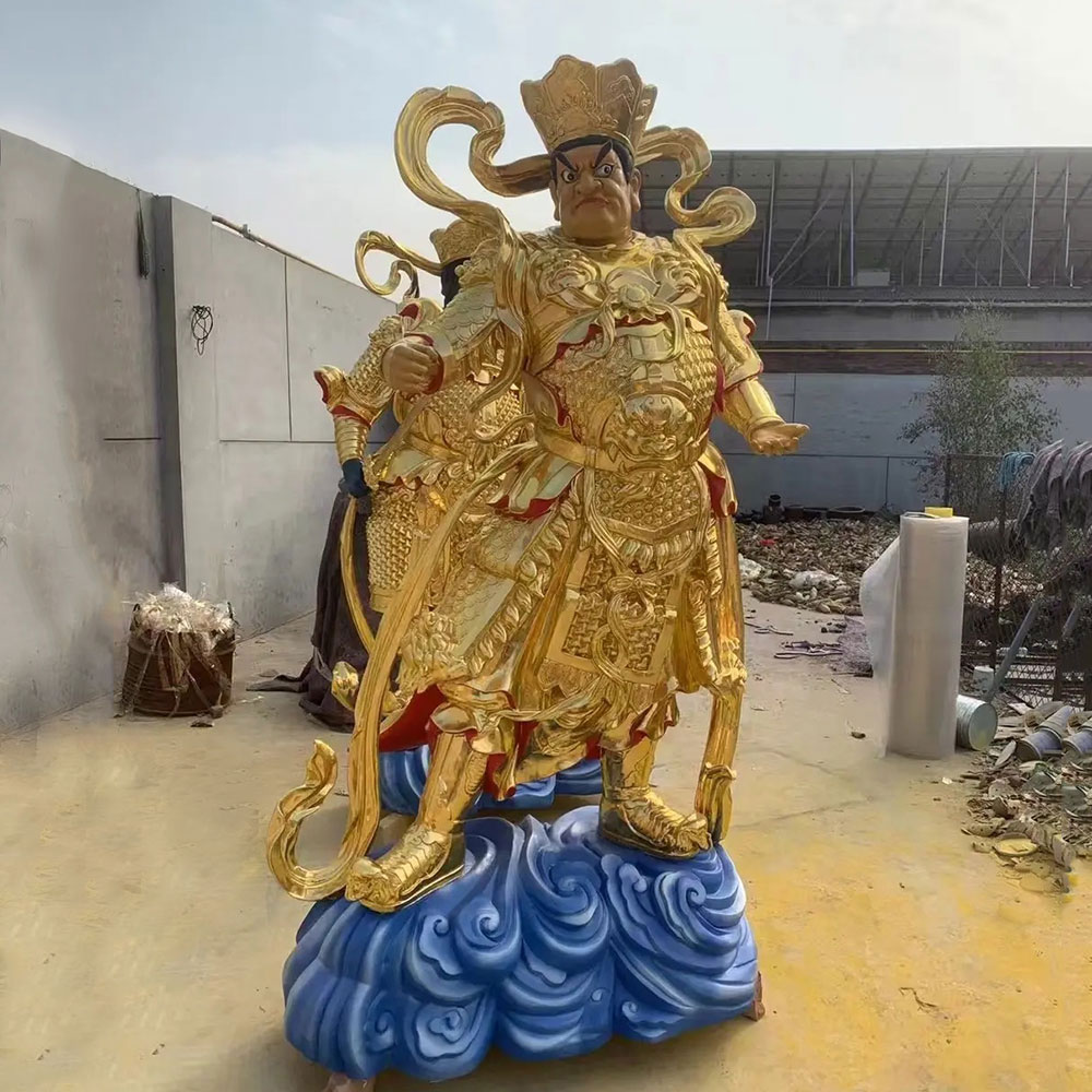 Scultura dei Quattro Re Celesti di Vaisravana guardiano