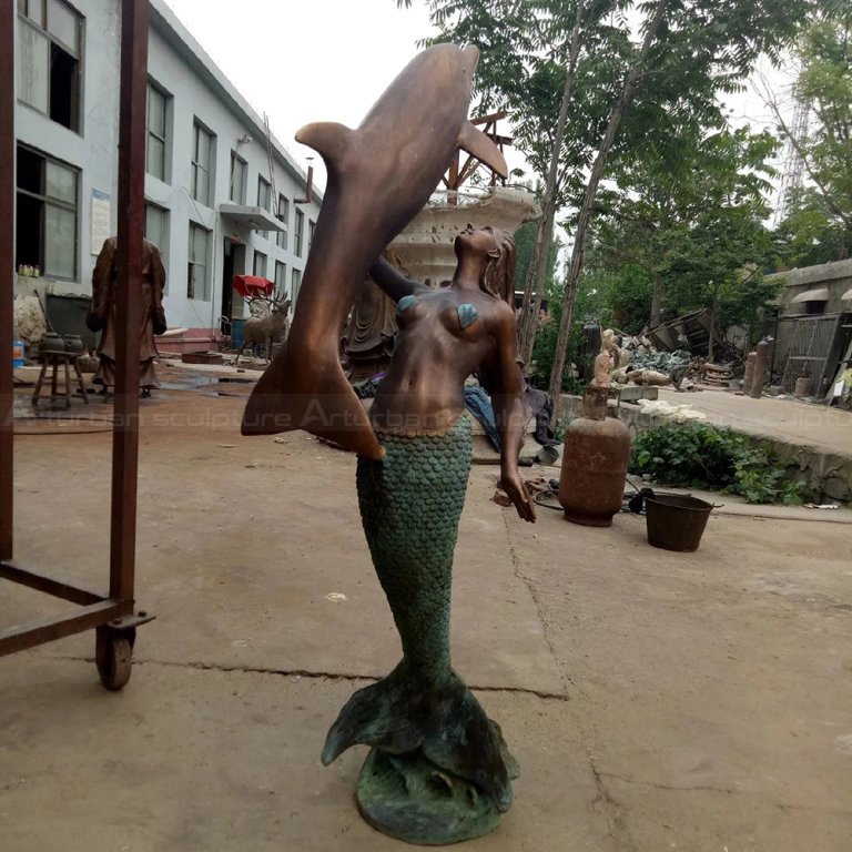 Large Mermaid Sculpture bronze