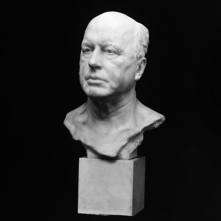 Marble Henry James Bust with realistic features
